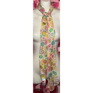 🩷🩵 Colorful Floral Scarf